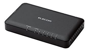 【中古】エレコム スイッチングハブ ギガビット 5ポート AC電源 小型 EHC-G05PA-SB ブラック