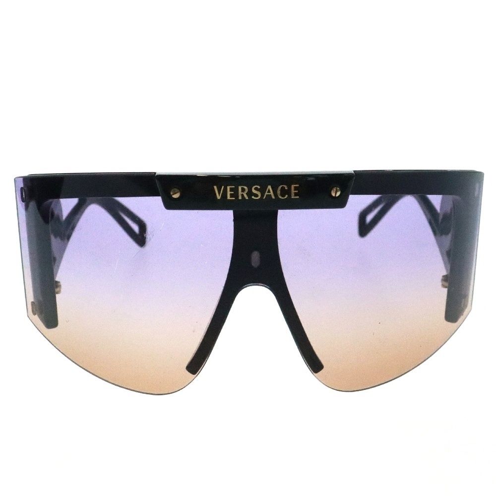 VERSACE ヴェルサーチ ワイドレンズ サングラス ブラック MOD.4393