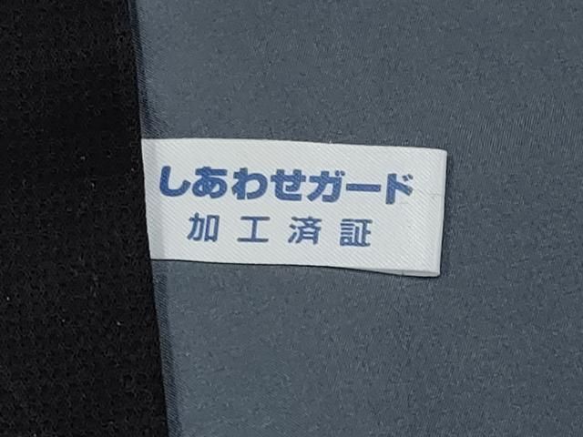 平和屋本店□極上 男性 小紋 墨流し文様 暈し染め 黒地 逸品