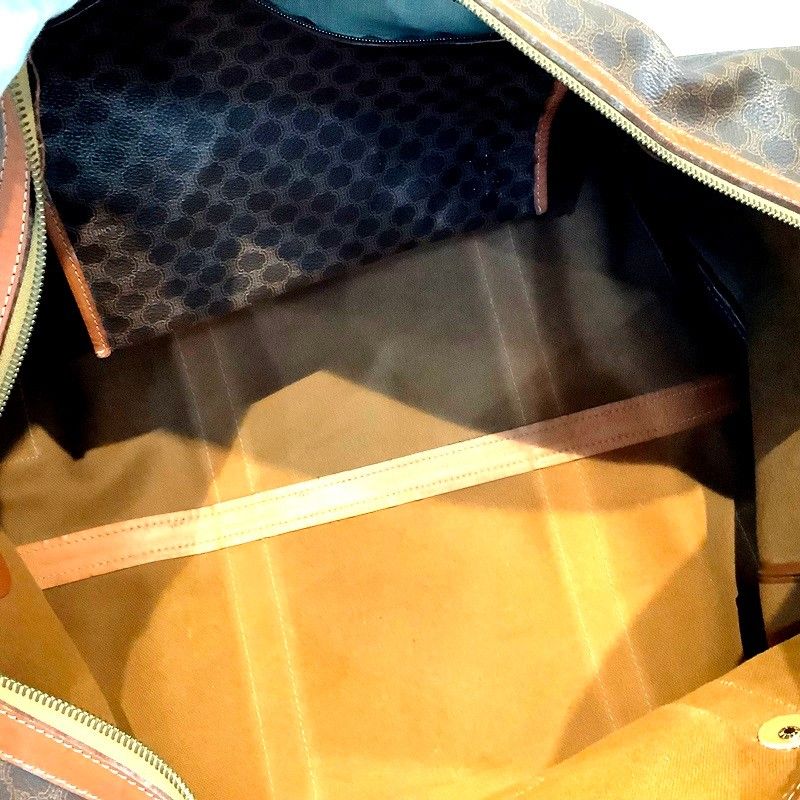 CELINE 特大ボストンバッグ マカダム 鍵付き