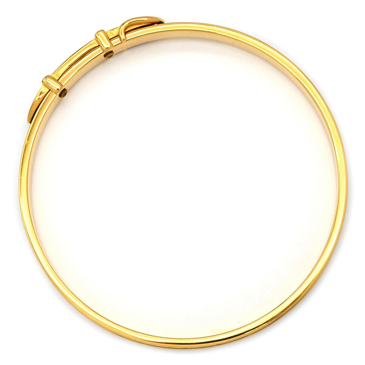 エルメス HERMES バングル サンチュール リザード GP グリーン