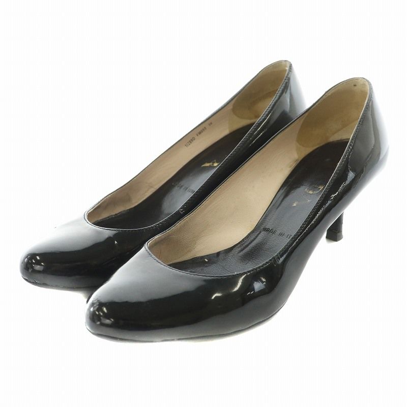 最終値下げ　PRADA プラダ　ヒールパンプス　エナメル 定価16万円 PRADA プラダ エナメル メタルヒールパンプス 36