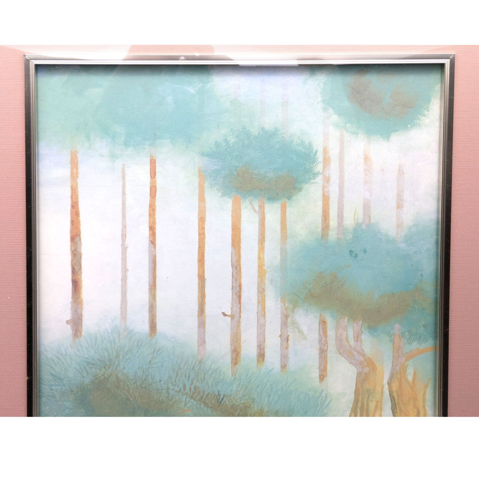 奥村土牛画伯 「北山杉」アートレリーフ 奥村土牛・『北山杉』・アートレリーフ・複製画・No.241020-10