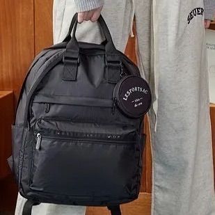 レスポートサック　リュック　バッグパック　レスポ　ブラック　小銭入れ付き
