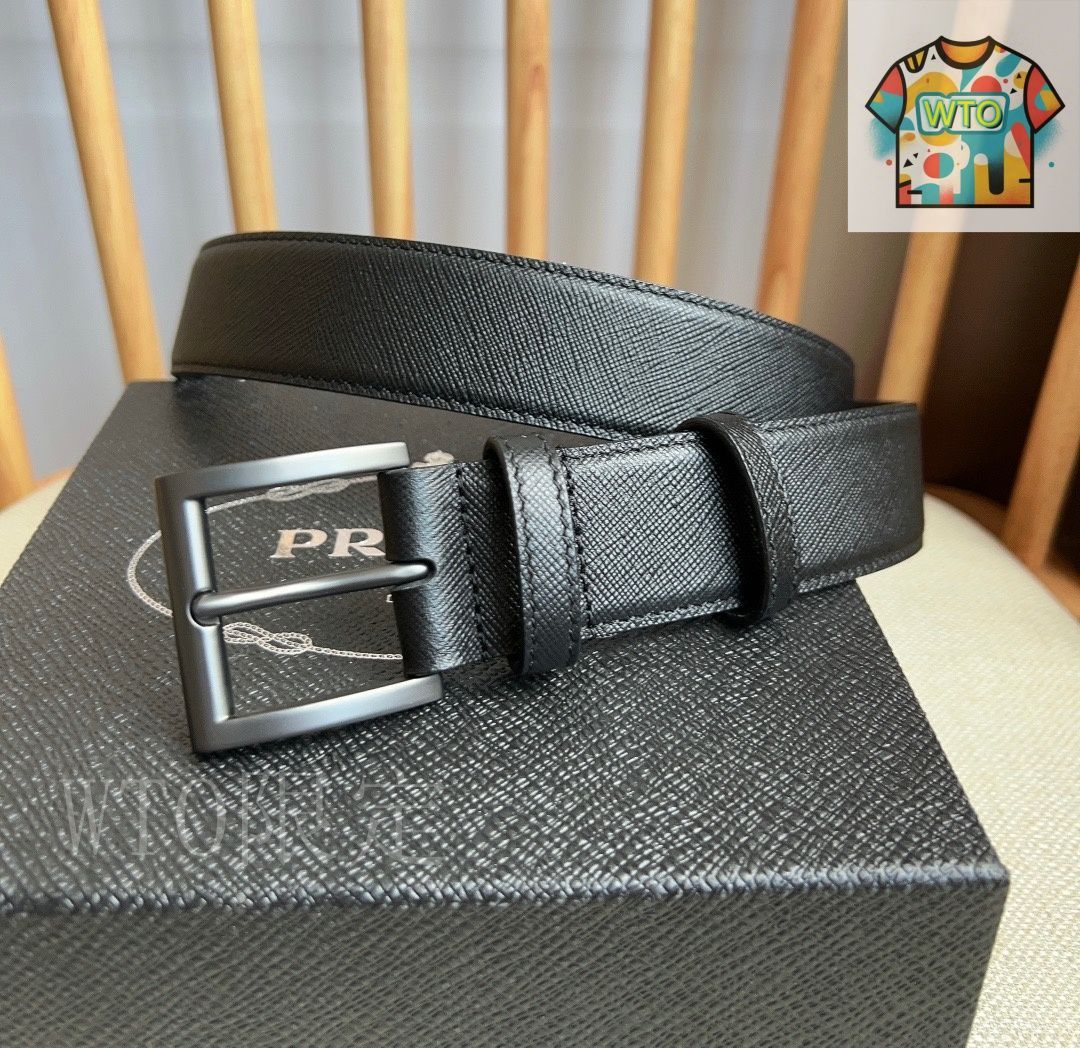 今日特価】PRADA プラダ レザーベルト-1 - メルカリ
