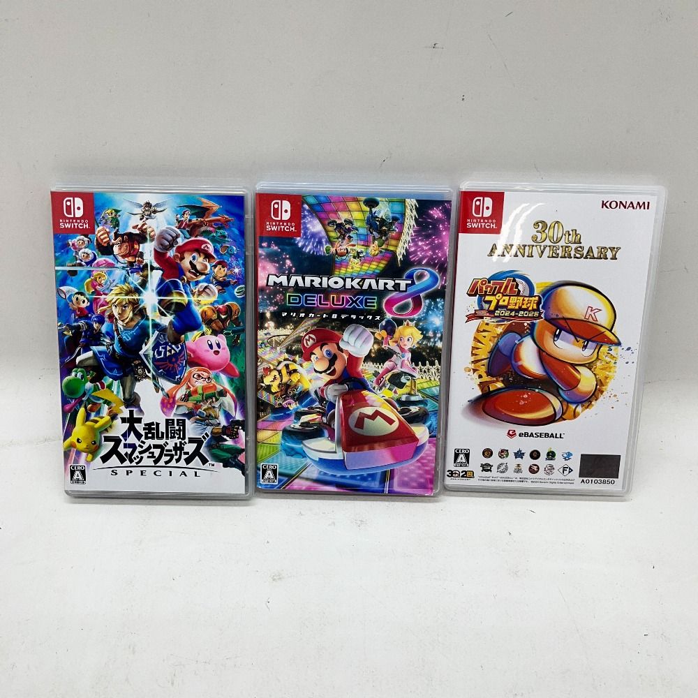 06w5957 ニンテンドースイッチ ソフト 3本 まとめ売り スマブラ