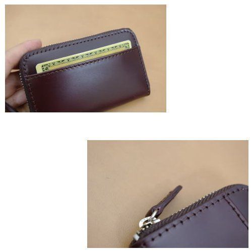 コードバン(馬尻革)×本ヌメ革 BOX型小銭入れ付マネークリップ (ブラック) Saint Mode（セイントモード）コードバン(馬尻革)×本ヌメ革 BOX型小銭入れ