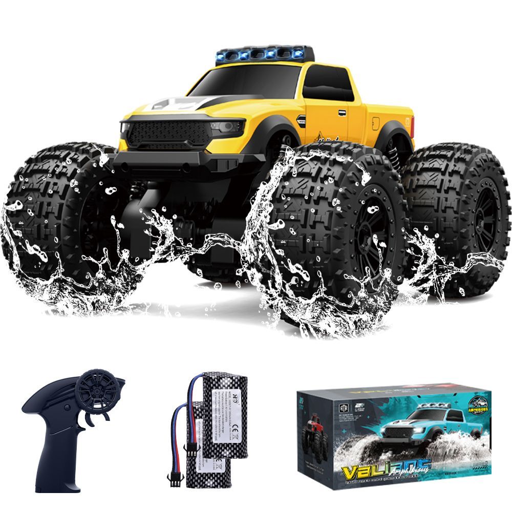 2.4 GHz ラジコンボート RC モンスタートラックのスタントカー 4WD 水陸両用 ラジコンカー モンスタートラック 子供向け 人気