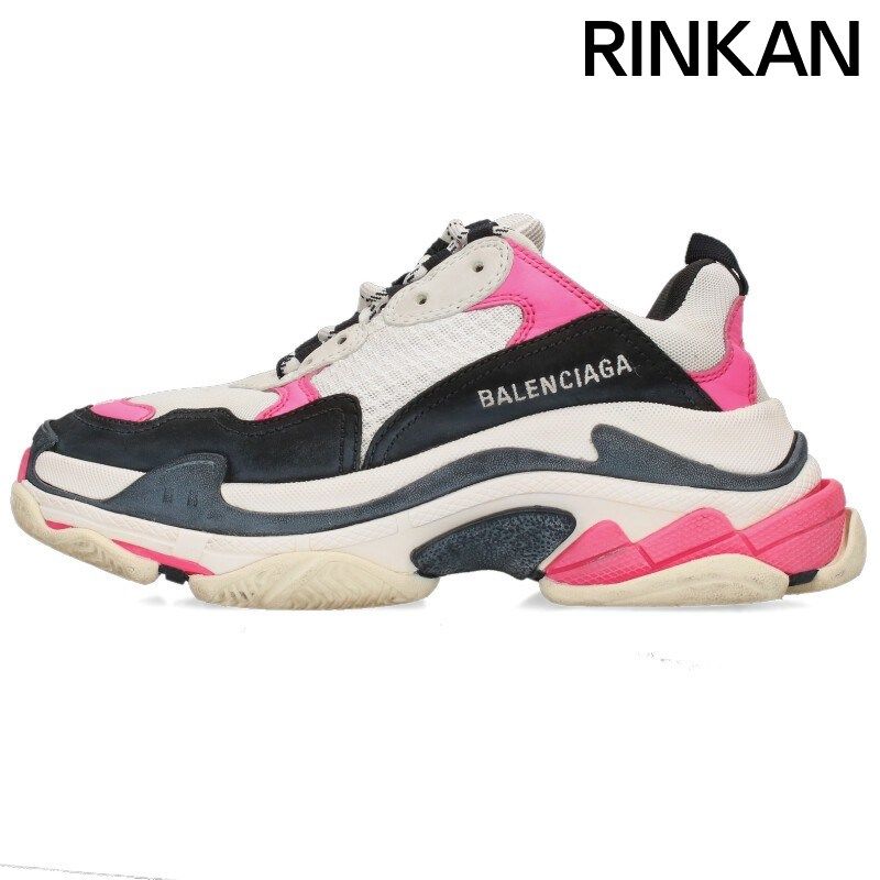 バレンシアガ TRIPLE S TRAINERS トリプルエスレースアップスニーカー レディース 37