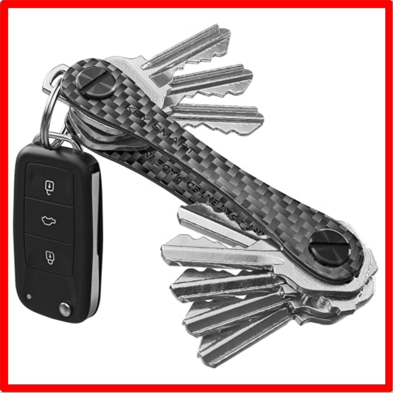 送料無料】カーボンファイバー3k KeySmart コンパクトミニマリスト ...