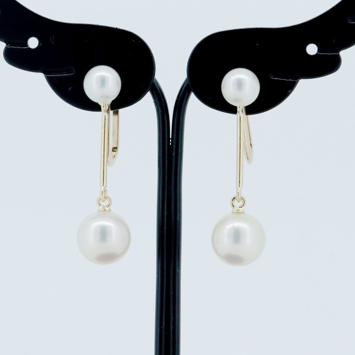 ミキモト パール イヤリング 7.4ミリ 5.0ミリ 真珠 K18YG(18金  
