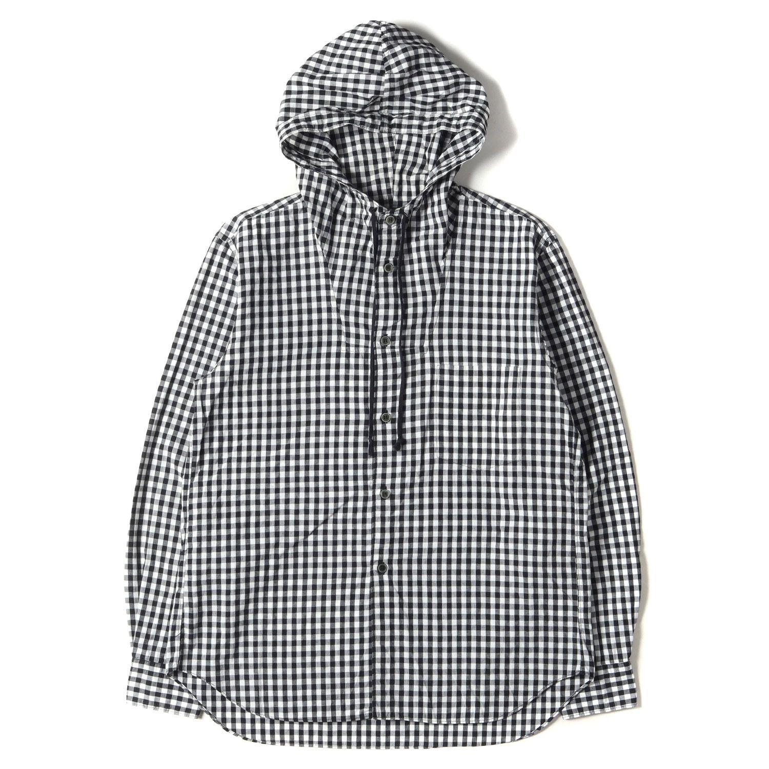 COMME des GARCONS コムデギャルソン シャツ フーデッド ギンガム 