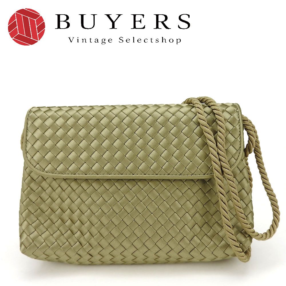 BOTTEGA VENETA イントレチャートショルダーバッグ サテン 【公式通販】