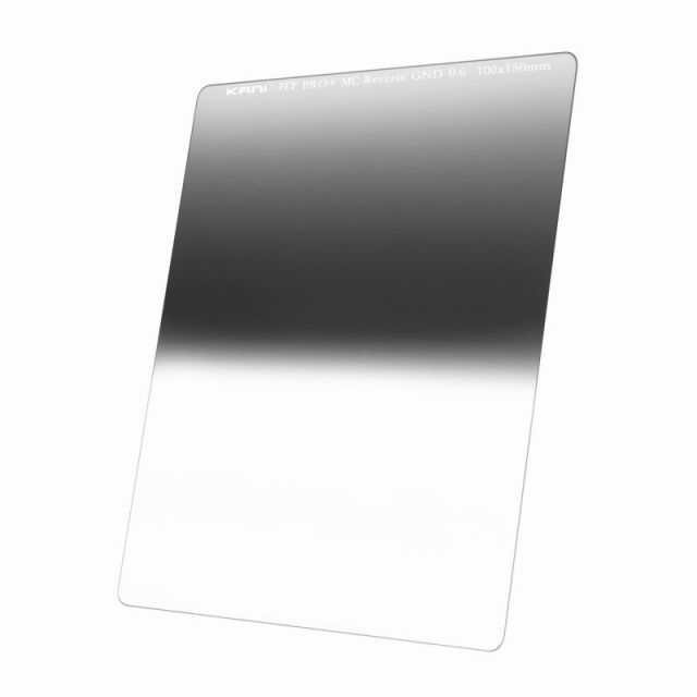 KANI 角型フィルター ハーフND4 リバースGND 0.6 100x150mm 減光効果 最大2絞り分 | レンズフィルター 角形