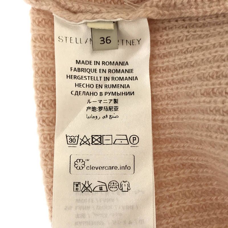 Stella McCartney - STELLA McCARTNEY / ステラマッカートニー | カシミヤ ウール フリンジディティール スリット ニット | 36 | ライトピンク | レディース STELLA McCARTNEY / ステラマッカートニー | カシミヤ ウール