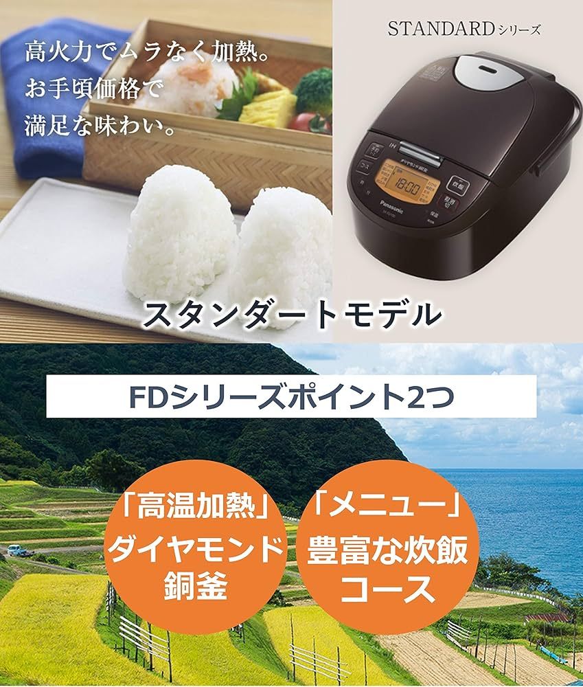 パナソニック 炊飯器 SR-FD100 2020年製 【公式通販】