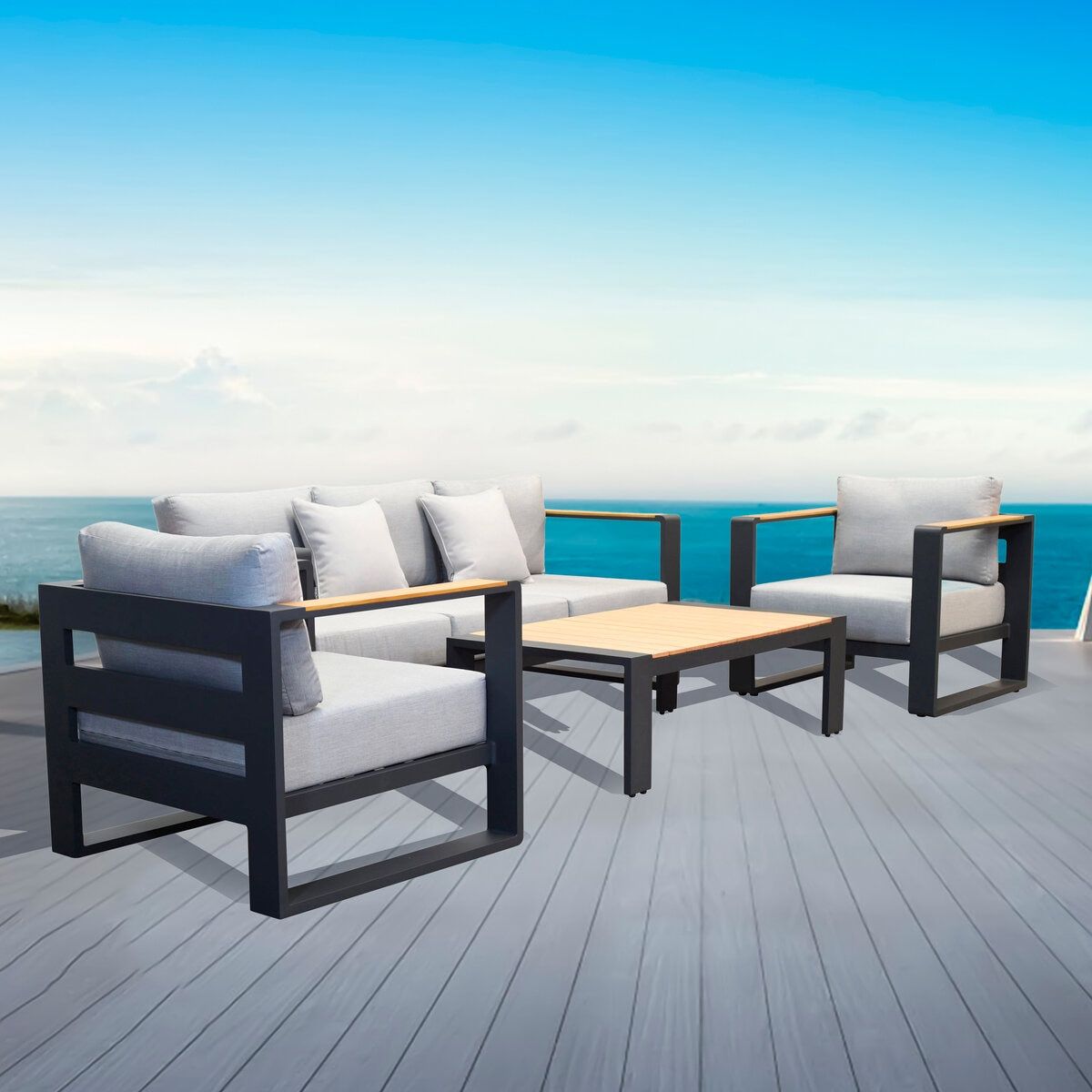コストコ商品!THE HARBOUR 屋外ソファー 4点セット ct1768196