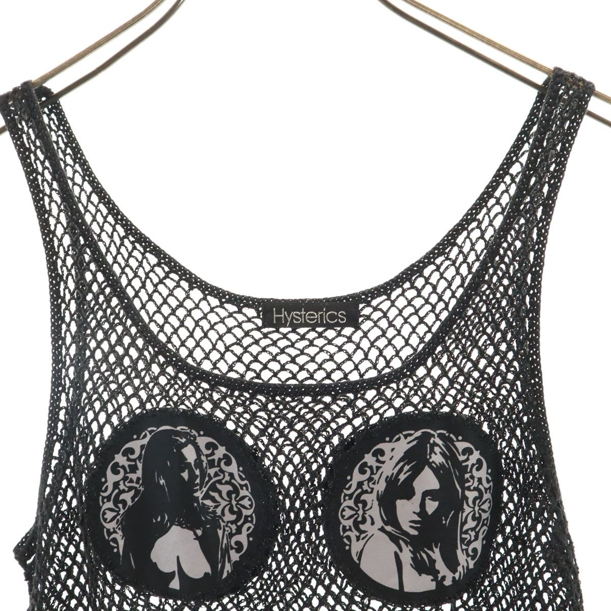 vintage HYSTERIC GLAMOUR 鍵編み ニット タンクトップ HYSTERIC GLAMOUR（ヒステリックグラマー）の「HYSTERIC GIRL