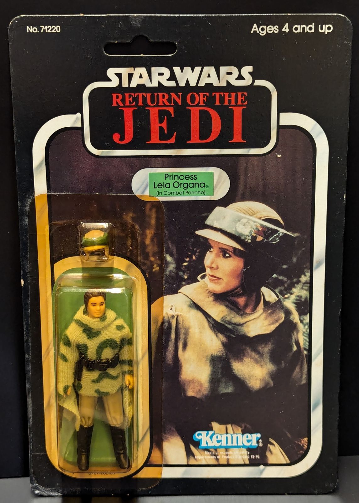 KENNER (オールド) (77バック) ACTION FIGURES PRINCESS LEIA ORGANA / IN COMBAT PONCHO (BACK A) 3.5インチ