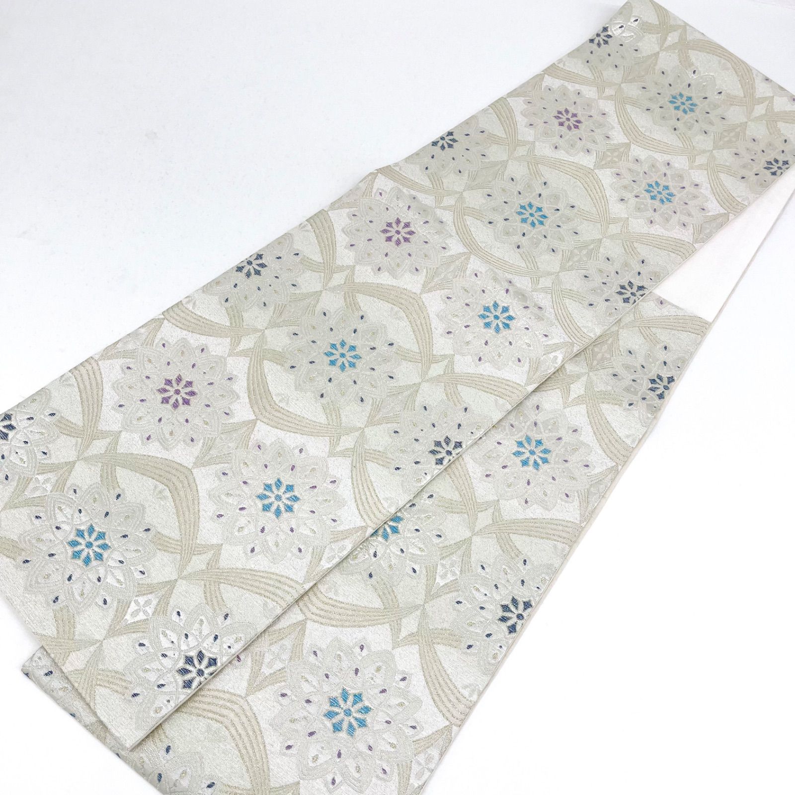 ブリリアント光輝く 袋帯 正絹 六通 ガード加工済 D038 - メルカリ