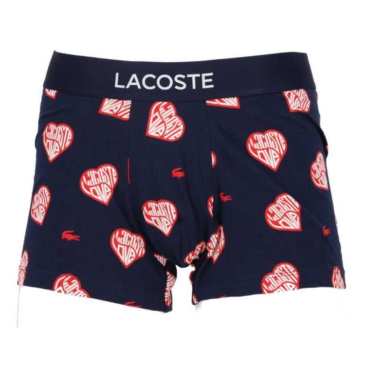 ラコステ プラネットプリント ストレッチコットンジャージ トランクショーツ 3パック M ネイビー×レッド #5H0874-10-9FQ LACOSTE  新品 未使用 - メルカリ