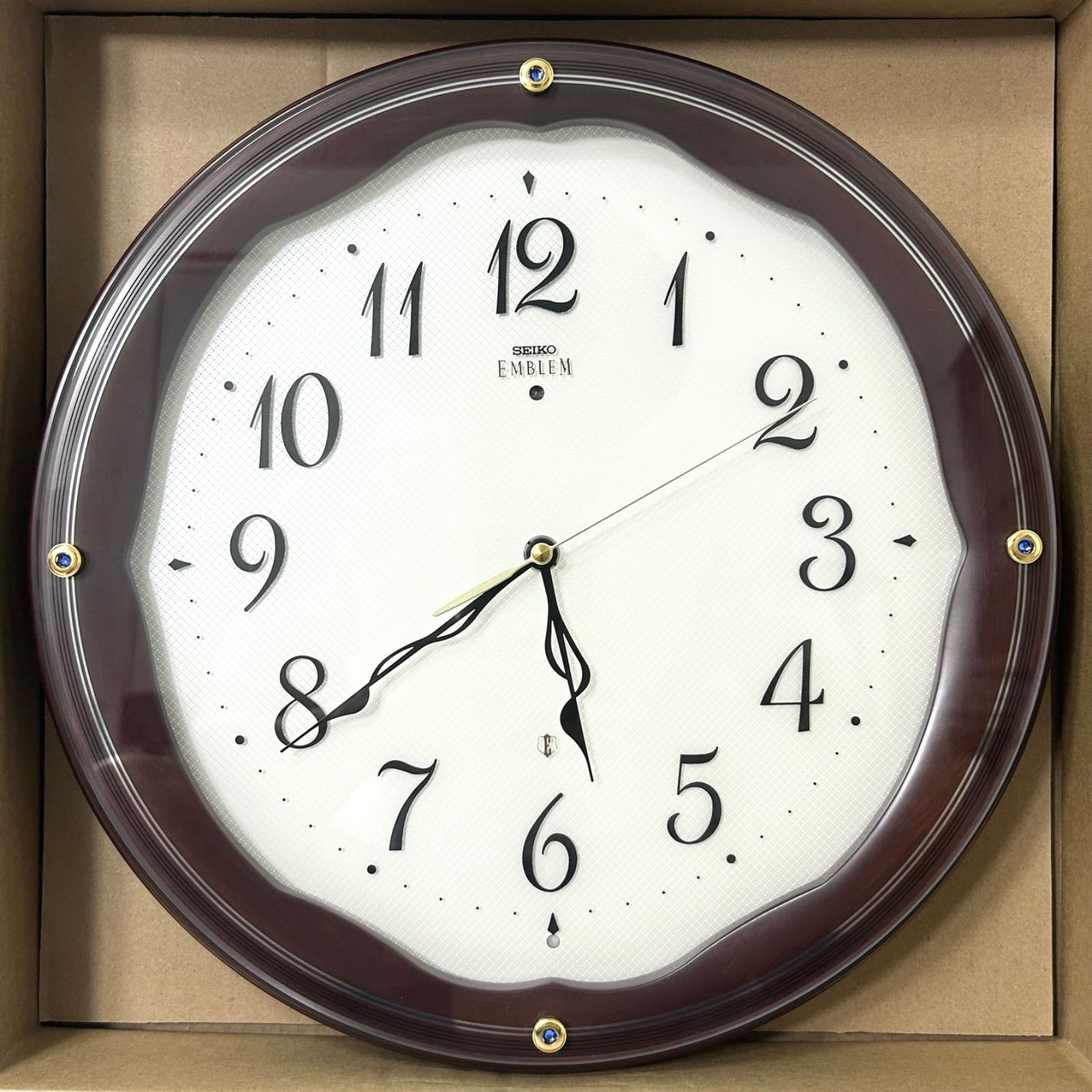 極美品✨ SEIKO EMBLEM 掛け時計 電波時計 スイープ HS551B 極美品✨ SEIKO EMBLEM 掛け時計 電波時計 スイープ HS551B - メルカリ