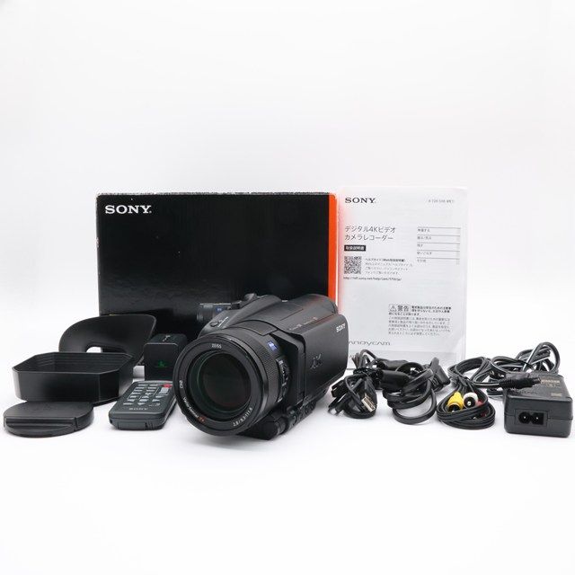 SONY FDR-AX700 4K Handycam｜1.0型CMOS×高速AF×4K HDR撮影対応｜業務グレードの高画質モデル｜通電時間100時間未満｜元 き