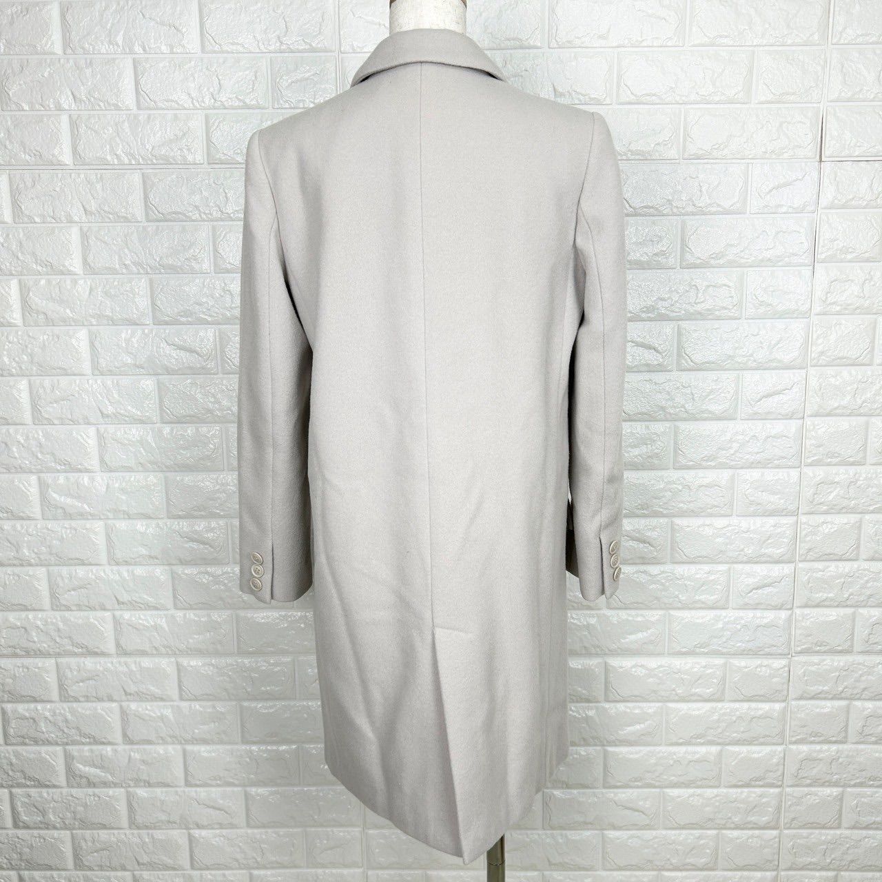 LAISSE PASSE のコート 36号 LAISSE PASSE ピンクベージュファー付きロングコート 36 - メルカリ