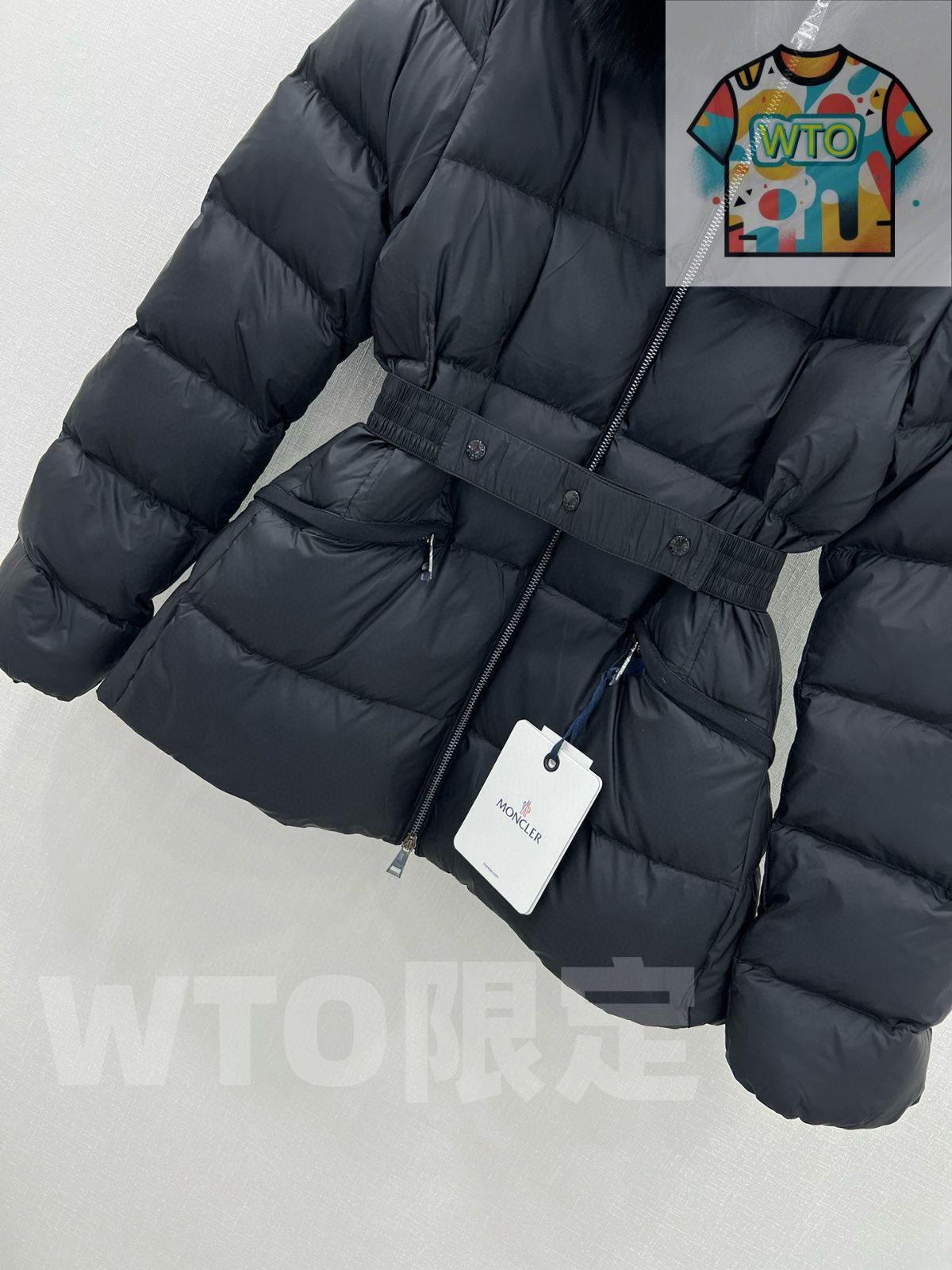 Moncler ブラック ダウンジャケット MONCLER 未使用品◎MONCLER モンクレール 23年製 黒タグ SEPIK