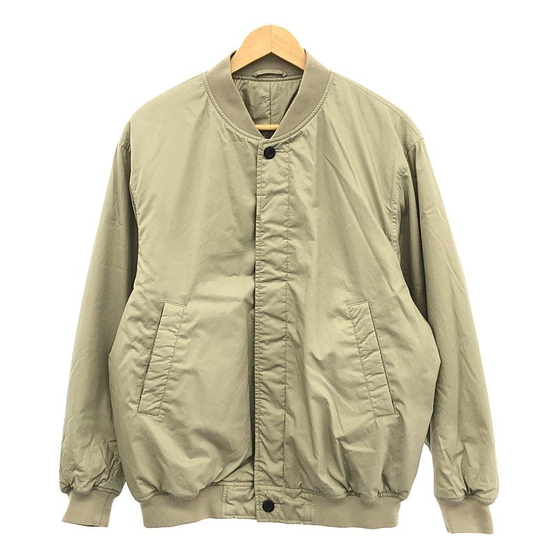 steven alan / スティーブンアラン | TYPEWRITER DARUMA RIB BLOUSON タイプライター ダルマ リブ ブルゾン ジャケット | M | ベージュ | メンズ