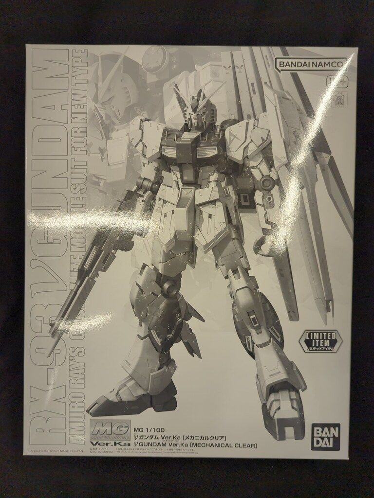 MG 1/100☆νガンダム Ver.Ka [メカニカルクリア]☆逆襲のシャア MG 1/100 νガンダム Ver.Ka [メカニカルクリア] − 商品情報