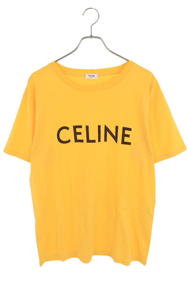 セリーヌ 2X681671Q ルーズフィットロゴプリントTシャツ メンズ XS  