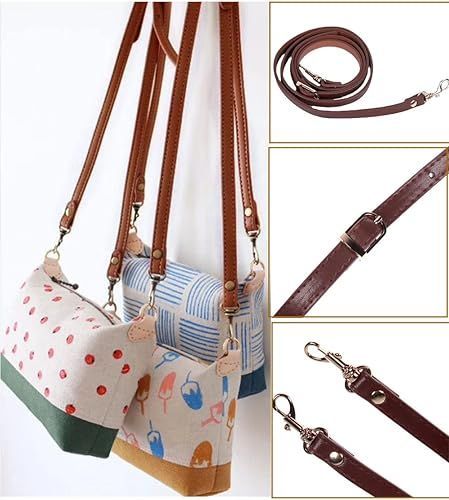 【在庫処分】[YINKE] ショルダーストラップ ショルダー バッグ カバン レザー ショルダーベルト 調節可能 ショルダーバッグ ひも バッグ修理 交換用 持ち手ストラップ ショルダースト 単品 ラ