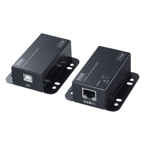 サンワサプライ USB2.0エクステンダー 2ポートハブ付き USB-EXSET3
