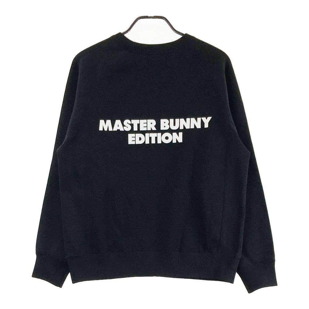 サイズ：4 MASTER BUNNY EDITION マスターバニーエディション  クルーネック ニットセーター  ブラック系 [240101440207] ゴルフウェア メンズ ストスト サイズ：4 MASTER BUNNY EDITION マスターバニーエディション