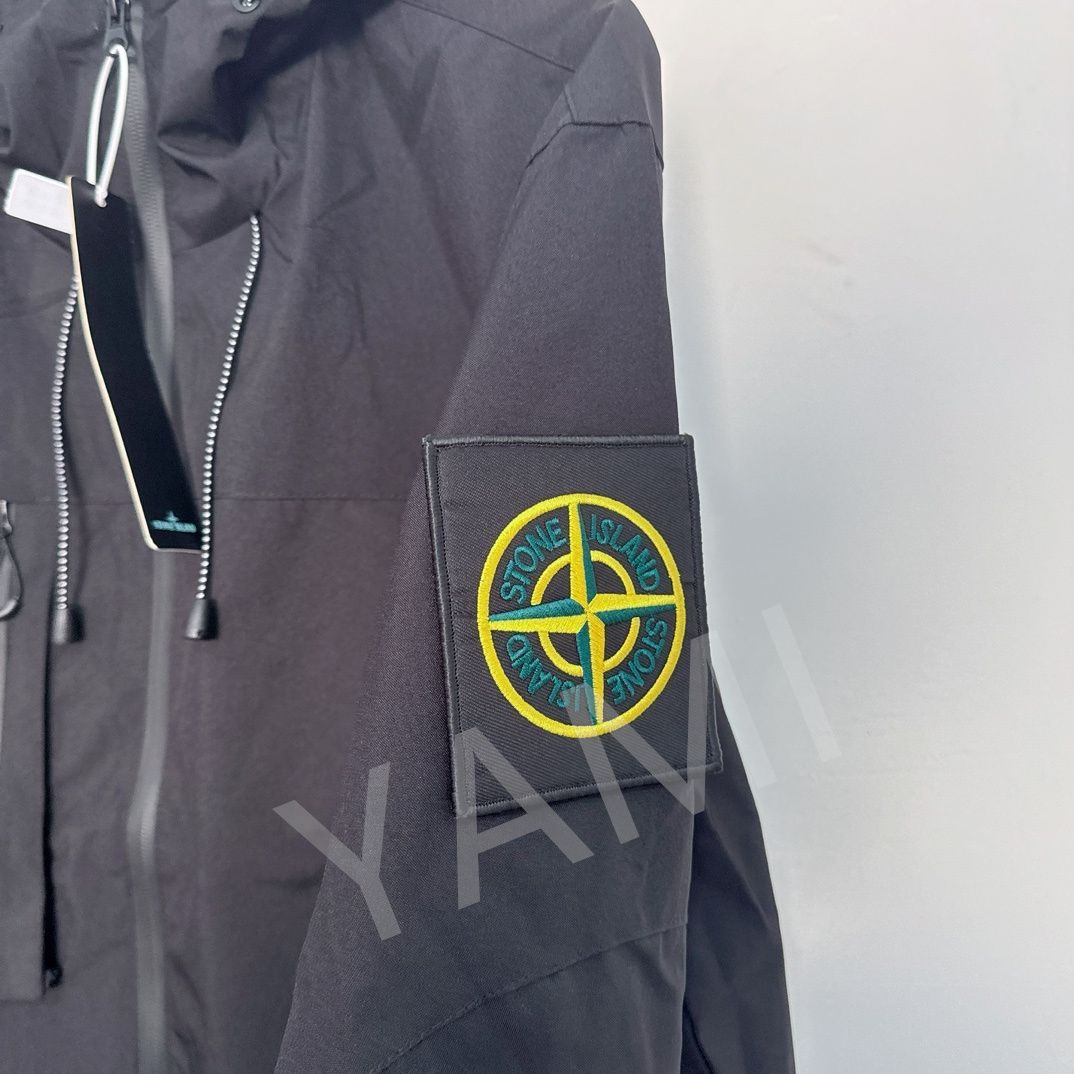 STONE ISLAND/ストーンアイランド24ssマジックテープ腕章ロゴパイロットジャケット野球服ジャケット