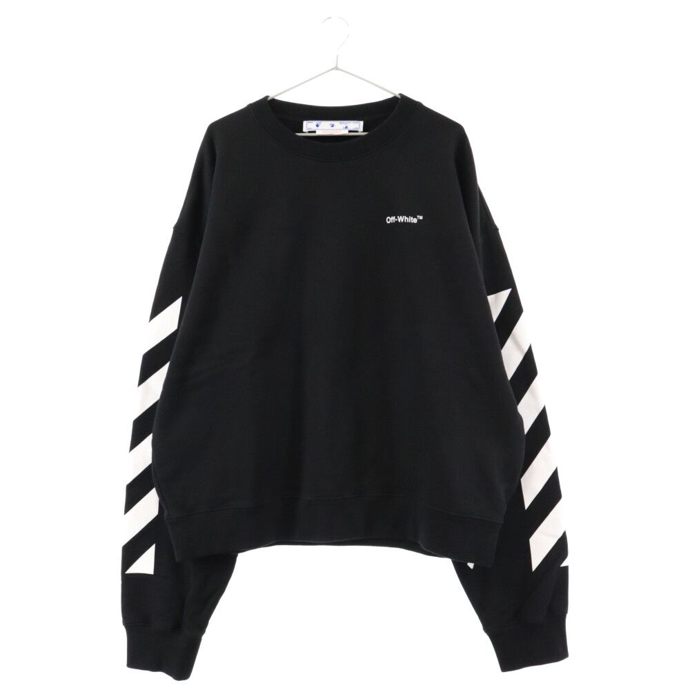 OFF-WHITE (オフホワイト) Diag crewneck sweatshirt ダイアゴナル  