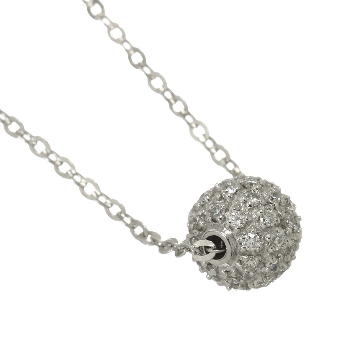 ダイヤ 0.47ct ネックレス 40cm K18 WG ホワイトゴールド 750 Diamond Necklace 90297740 TALLINNNEXPO_COM