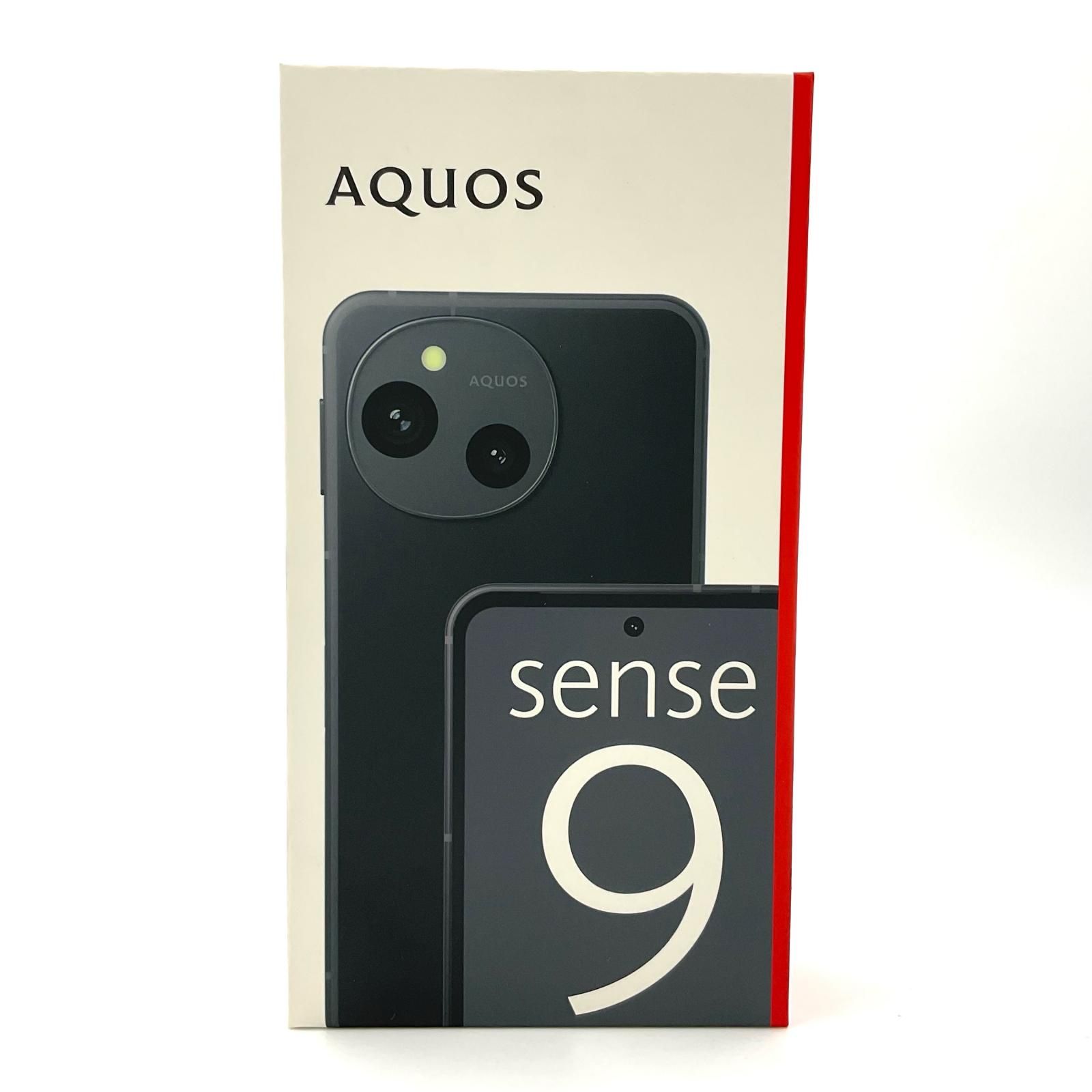 全額返金保証】【最速発送】SHARP AQUOS sense9 128GB ブラック SIM 