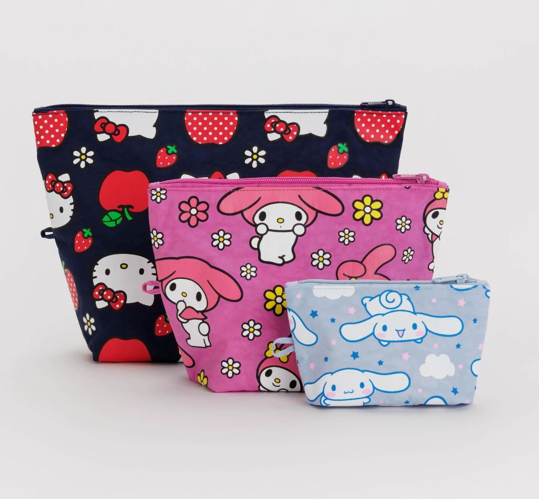 BAGGU x Sanrio Collection Go Pouch Set