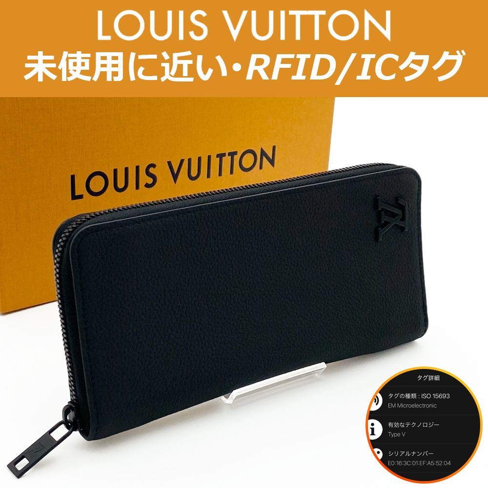 極上美品】ルイヴィトン LOUIS VUITTON LV アエログラム ジッピーウォレット・ヴェルティカル ノワール M81743 RFID ICタグ  送料無料 送料込み - メルカリ