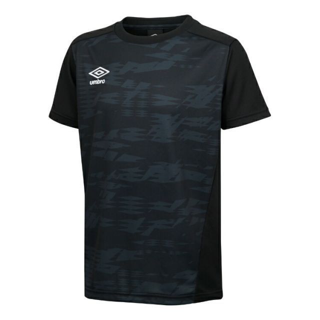 新作，人気セール umbro アンブロ ジュニア ゲームシャツ グラフィック ブラック 150 UAS6310J BLK | スポーツ スポーツ用品 運動 服 衣類 ウエア トップス シャツ 半袖 吸汗速乾機能 ストレッチ 機能性 ブランド 快適 シャツ