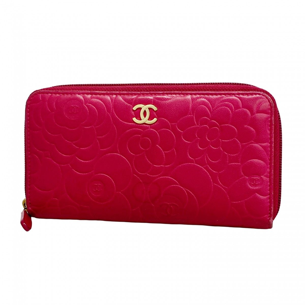 美品シャネル カメリア 長財布 CHANEL シャネル 財布 カメリア レディース ブランド 長財布