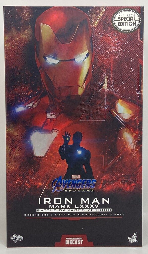 HOTTOYS MOVIE MASTERPIECE AVENGERS | ENDGAME DIECAST IRON MAN MARK 85 | BATTLE DAMAGED VERSION SPECIAL EDITION MMS543