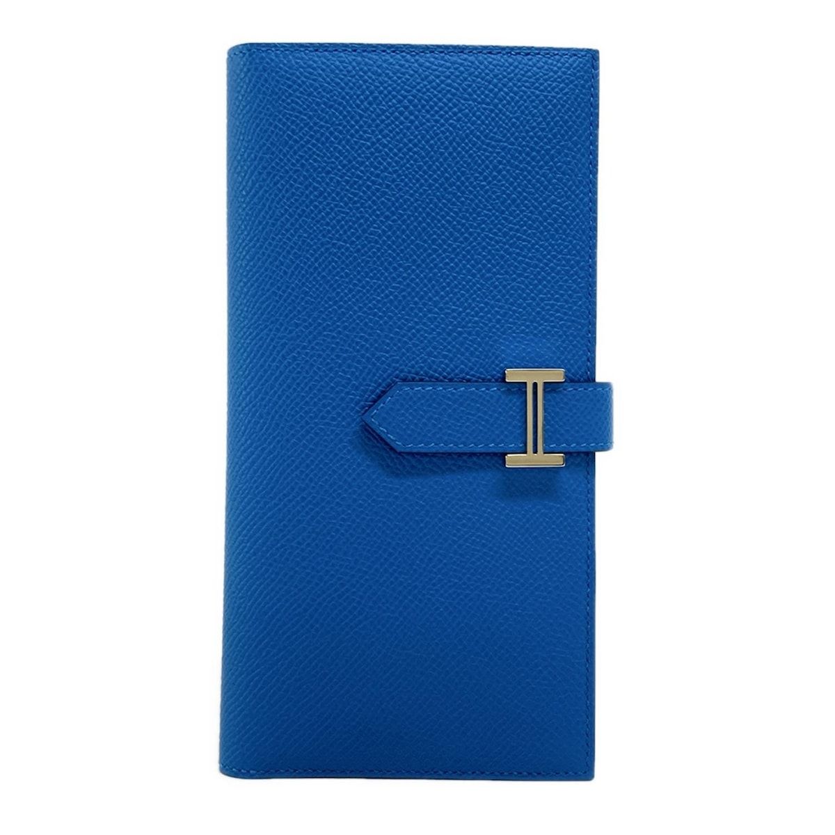 HERMES エルメス 長財布 ベアンスフレ ブルーザンジバル 新型金具|シルバー金具