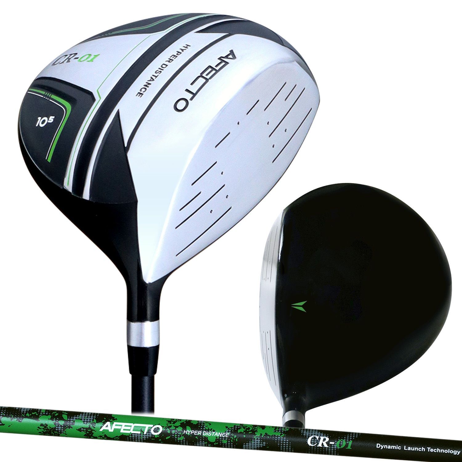 メンズ ドライバー Afecto CR-01 右用 左用 10.5° SR ヘッドカバー付き ゴルフクラブ 製造直販ゴルフ屋