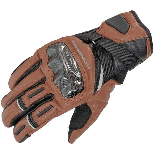 5営業日で発送 コミネ Komine GK-844 Protect Windproof Leather Gloves HG 品番 06-844 カラー Brown サイズ M