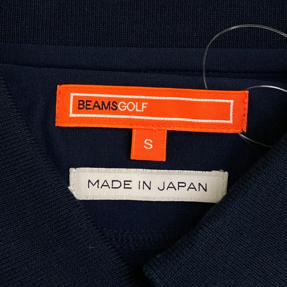 サイズ：S BEAMS GOLF ビームスゴルフ 半袖ポロシャツ 刺繍