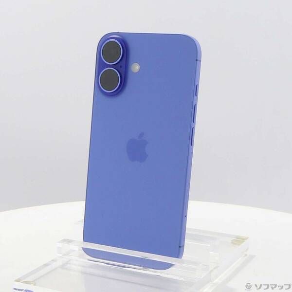 新作登場，品質保証 〔中古品〕 iPhone16 128GB ウルトラマリン MYDU3J／A SIMフリー【377】 スマートフォン本体