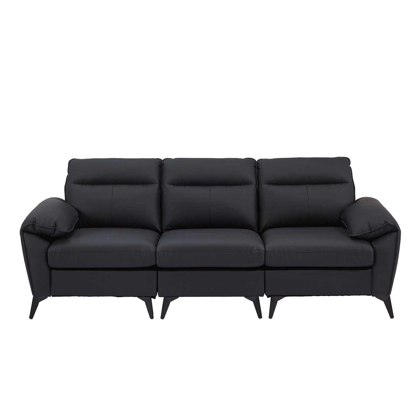 ソファー ソファ 3人掛け 幅205cm 北欧 ソフトレザー 3P モダン 革靴